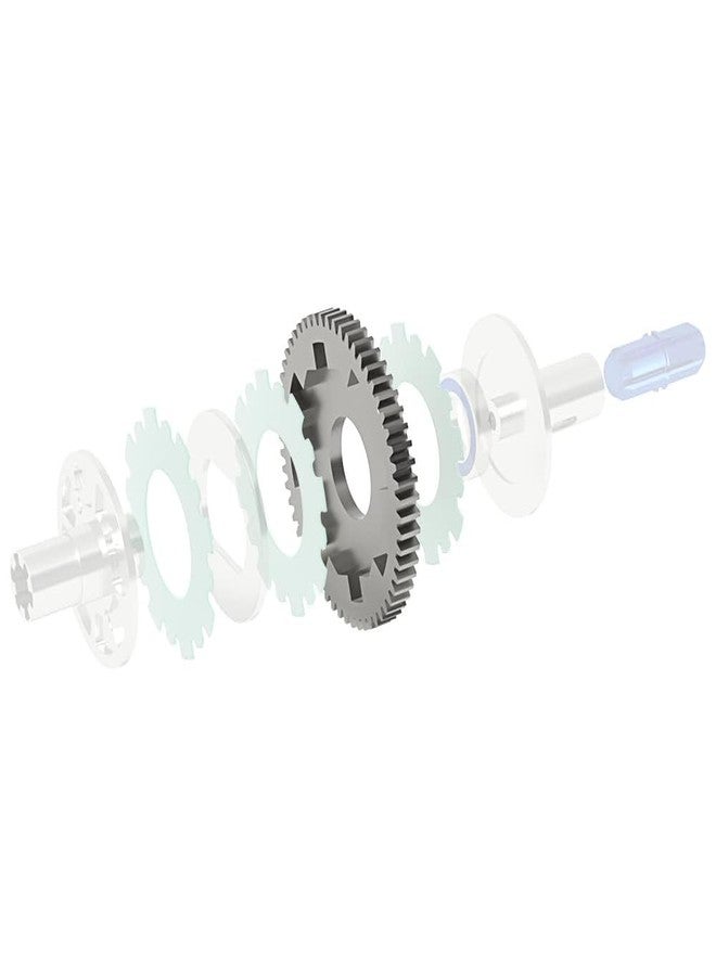 UURCSKY ترس قابض انزلاقي فولاذي 57T 0.8Mod ARA310949 لسيارات Arrma Senton Granite Vorteks Big Rock 3S بمقياس 1/10 و Typhon 3S بمقياس 1/8 (أحمر) - Image 3